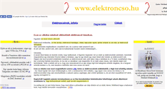 Desktop Screenshot of elektroncso.hu